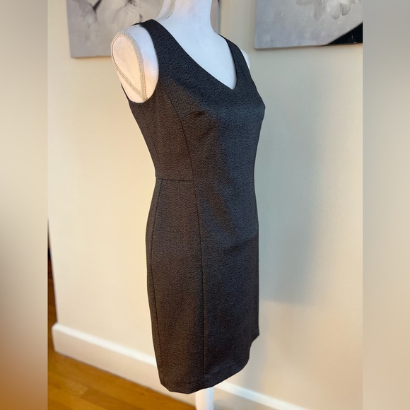 Ann Taylor Charcoal Sleeveless Midi Dress - Picture 5 of 12